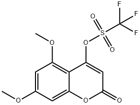 5,7-diMethoxy-2-oxo-2H-chroMen-4-yl trifluoroMethanesulfonate Structure