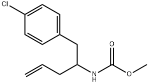 CarbaMic acid, [1-[(4-chlorophenyl)Methyl]-3-butenyl]-, Methyl ester (9CI) Struktur