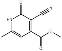 Methyl 3-cyano-2-hydroxy-6-Methylisonicotinate 化学構造式