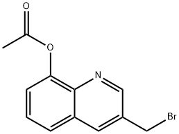 3-(BroMoMethyl)-8-quinolinol 8-Acetate Structure