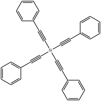 四(苯乙炔基)硅烷, 18769-86-3, 结构式