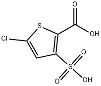 5-氯-2-羧基-3-噻吩磺酸,187746-94-7,结构式