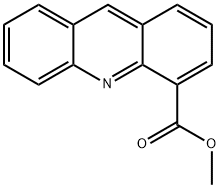 4-アクリジンカルボン酸メチル 化学構造式