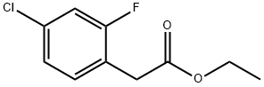 4-氯-2-氟苯乙酸乙酯 结构式