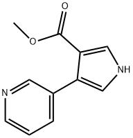 4-Pyridin-3-yl-1H-pyrrole-3-carboxylic acid Methyl ester Structure