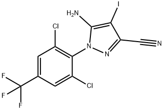 5-AMino-3-cyano-4-iodo-1-[2,6-dichloro-4-(trifluoroMethyl)phenyl]pyrazole Struktur