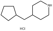 4-(CyclopentylMethyl)piperidine Hydrochloride Struktur