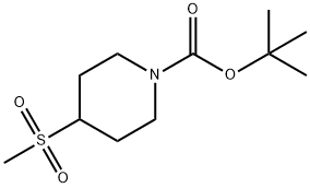 1-Piperidinecarboxylic acid, 4-(Methylsulfonyl)-, 1,1-diMethylethyl ester|4-(甲基磺酰基)哌啶-1-甲酸叔丁酯