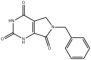 6-benzyl-2,4-dihydroxy-5H-pyrrolo[3,4-d]pyriMidin-7(6H)-one Struktur