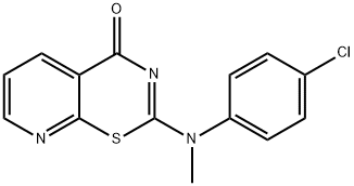 2-[N-(4-Chlorophenyl)-N-MethylaMino]-4H-pyrido[3,2-e]-1,3-thiazin-4-one Structure