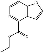 フロ[3,2-c]ピリジン-4-カルボン酸エチル 化学構造式