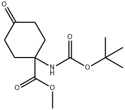 Methyl 1-(Boc-aMino)-4-oxo-cyclohexanecarboxylate Struktur