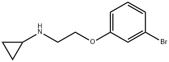 N-(2-(3-溴苯氧基)乙基)环丙胺, 19160-73-7, 结构式