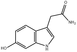 6-hydroxy-1H-indole-3-acetamide Struktur
