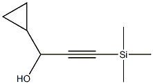 1-cyclopropyl-3-(triMethylsilyl)prop-2-yn-1-ol Struktur