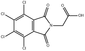 4,5,6,7-四氯-1,3-二氧代-2-异吲哚啉乙酸 结构式