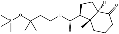 (1S,3aR,7aR)-Octahydro-7a-Methyl-1-((1S)-1-(3-Methyl-3-((triMethylsilyl)oxy)butoxy)ethyl)-4H-Inden-4-one Struktur