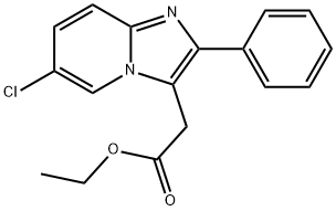 ethyl 2-(6-chloro-2-phenyliMidazo[1,2-a]pyridin-3-yl)acetate Struktur