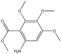 6-氨基-2,3,4-三甲氧基苯甲酸甲酯,1968-72-5,结构式
