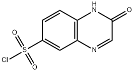 6-Quinoxalinesulfonyl chloride, 1,2-dihydro-2-oxo- 化学構造式