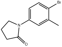 1-(4-bromo-3-methylphenyl)pyrrolidin-2-one Structure