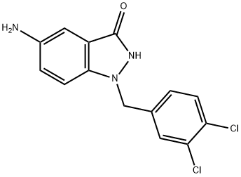 5-氨基-1-(3,4-二氯苄基)-1H-吲唑-3-醇, 197584-46-6, 结构式