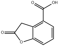 2-Oxo-2,3-dihydrobenzofuran-4-carboxylic acid Struktur