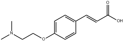 4-(2-DiMethylaMino)ethoxycinnaMic Acid Hydrochloride 化学構造式