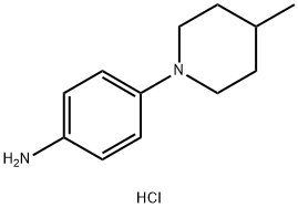 4-(4-甲基哌啶-1-基)苯胺,盐酸 结构式