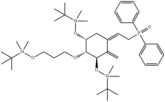 Phosphine oxide, [(2Z)-2-[(3R,4R,5R)-3,5-bis[[(1,1-diMethylethyl)diMethylsilyl]oxy]-4-[3-[[(1,1-diMethylethyl)diMethylsilyl]oxy]propoxy]-2-Methylenecyclohexylidene]ethyl]diphenyl- Structure
