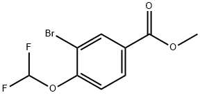 METHYL 3-BROMO-4-(DIFLUOROMETHOXY)BENZOATE,200956-56-5,结构式