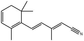 (2E,4E)-3-Methyl-5-(2,6,6-triMethyl-1,3-cyclohexadien-1-yl)-2,4-pentadienenitrile Struktur