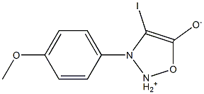 1,2,3-OxadiazoliuM, 5-hydroxy-4-iodo-3-(4-Methoxyphenyl)-, inner salt,201282-63-5,结构式