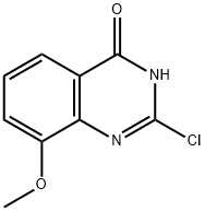 2-氯-8-甲氧基喹唑啉-4(3H)-酮 结构式