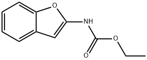 苯并呋喃-2-基氨基甲酸乙酯 结构式