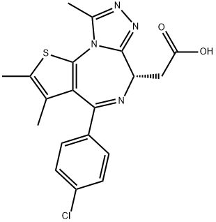 6H-Thieno[3,2-f][1,2,4]triazolo[4,3-a][1,4]diazepine-6-acetic acid, 4-(4-chlorophenyl)-2,3,9-triMethyl-, (6S)-