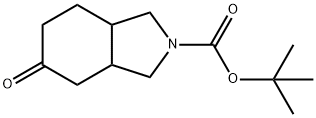 2-Boc-5-oxo-octahydro-isoindole 化学構造式