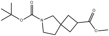 6-tert-butyl 2-Methyl 6-azaspiro[3.4]octane-2,6-dicarboxylate, 203662-61-7, 结构式