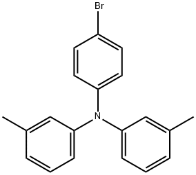 N-(4-溴苯基)-3-甲基-N-(间甲苯)苯胺 结构式