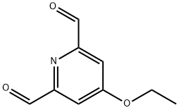 4-Ethoxypyridine-2,6-dicarbaldehyde Struktur