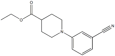 ethyl 1-(3-cyanophenyl)piperidine-4-carboxylate Structure