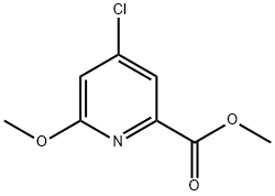 4-氯-6-甲氧基吡啶甲酸甲酯,204378-37-0,结构式