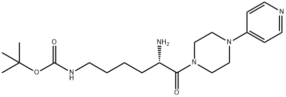 카르바믹산,N-[(5S)-5-아미노-6-옥소-6-[4-(4-피리디닐)-1-피페라지닐]헥실]-,1,1-디메틸에틸에스테르