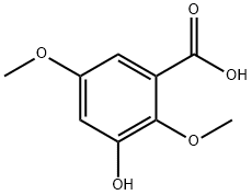 3-羟基-2,5-二甲氧基苯甲酸 结构式