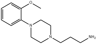1-(3-アミノプロピル)-4-(2-メトキシフェニル)ピペラジン 化学構造式