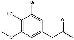 1-(3-BroMo-4-hydroxy-5-Methoxyphenyl)-2-propanone 结构式