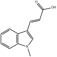 (E)-3-(1-methyl-1H-indol-3-yl)acrylic acid Structure