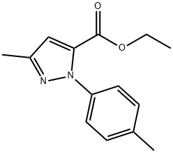 3-メチル-1-P-トリル-1H-ピラゾール-5-カルボン酸エチル 化学構造式