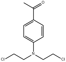 1-(4-(Bis(2-chloroethyl)aMino)phenyl)ethanone Structure