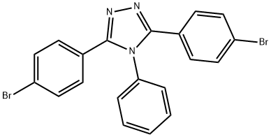 3,5-双(4-溴苯基)-4-苯基-4H-1,2,4-三唑 结构式